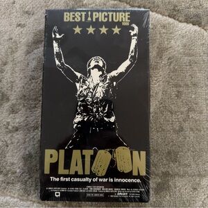 Platoon VHS Tape New Sealed Iconic Cover Art
